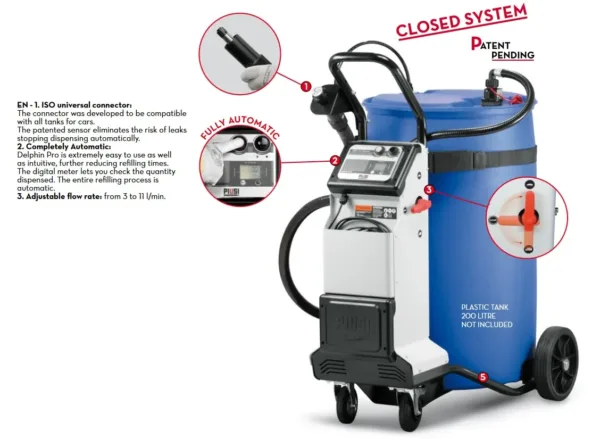 DELPHIN PRO_X MOBILE 220VAC PARA ADBLUE PIUSI F0010021B - Imagen 5