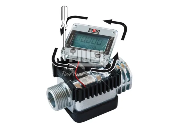 CONTADOR DIGITAL PIUSI K24 A M/F 1” BSP F00408100 GASOIL / DIESEL - Imagen 4