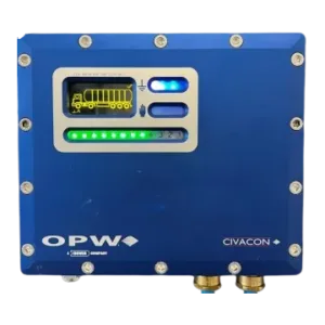 8870E-R1000-C1/OP/J_EN 8870E_EN COMPLETE RIGHT HANDED WITH JUNCTION BOX AND 6 METER BLUE COILED CABLE WITH 6 PIN / 3J SLOTTED OPTICAL BLUE PLUG OPW