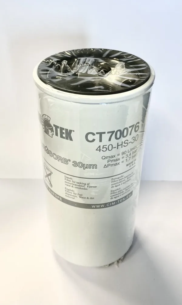 REMOVE PARTICULATE & DETECT WATER 90 L FILTER ELEMENT CIMTEK CT70076